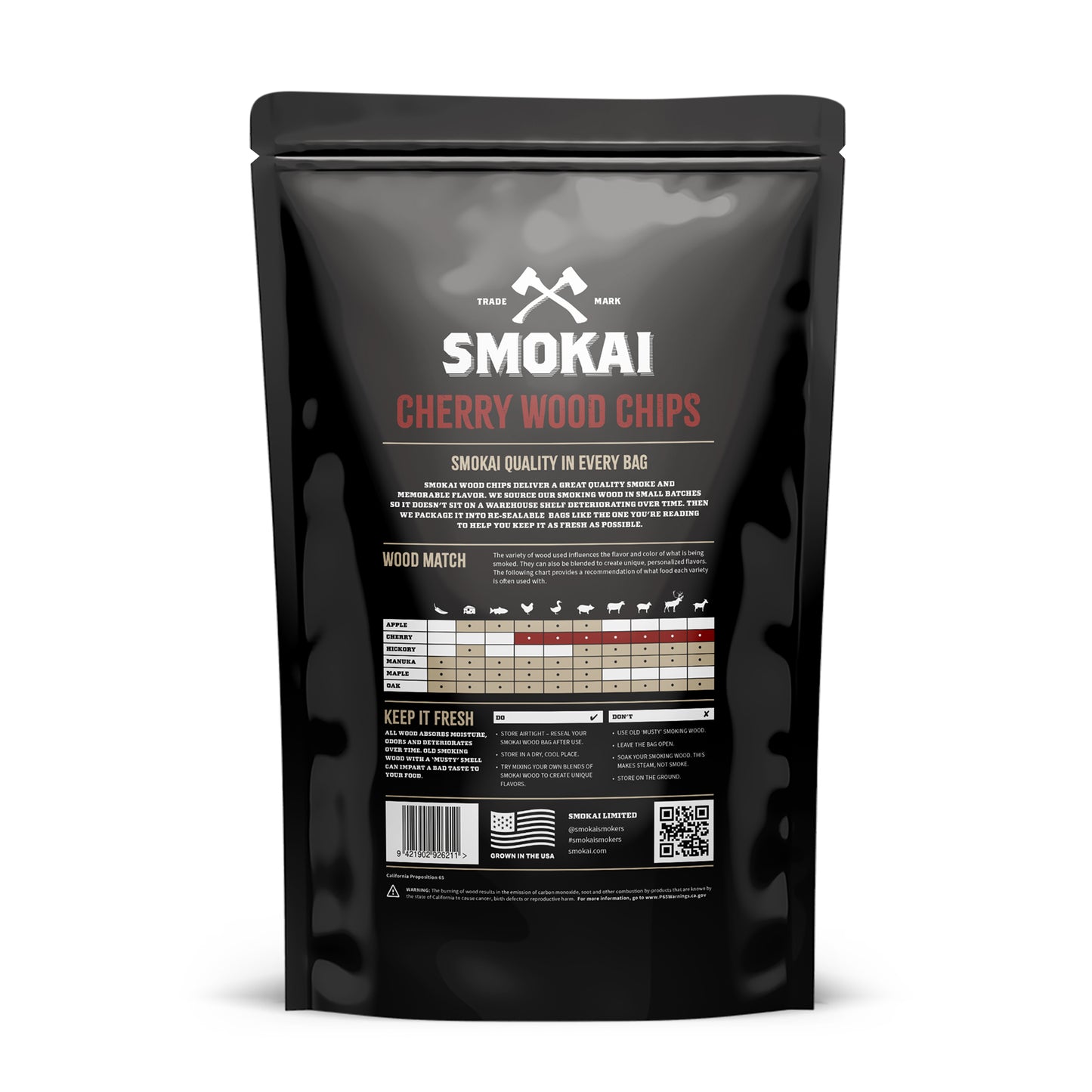 Premium Cherry Wood Chips 6L (366 cu in)