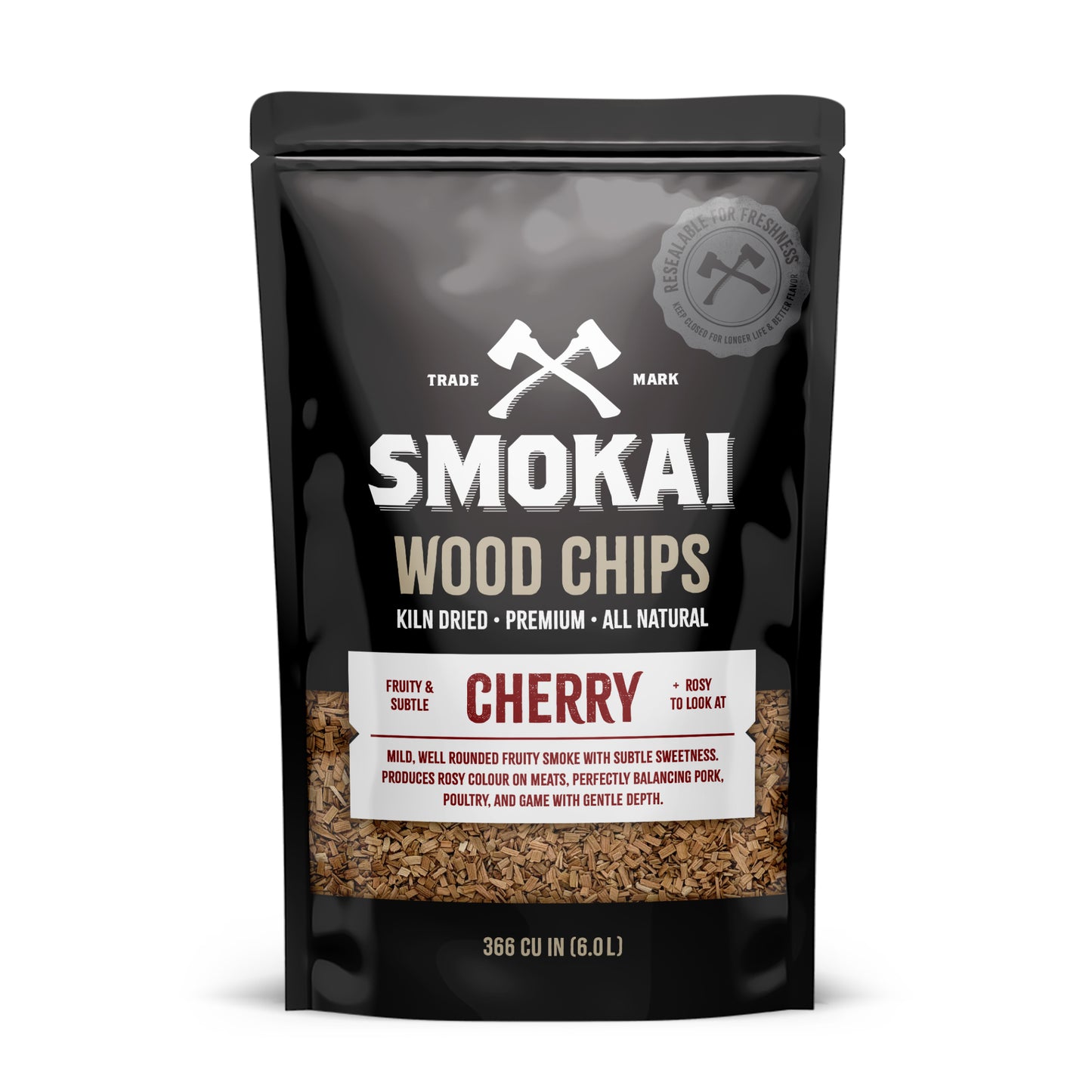 Premium Cherry Wood Chips 6L (366 cu in)