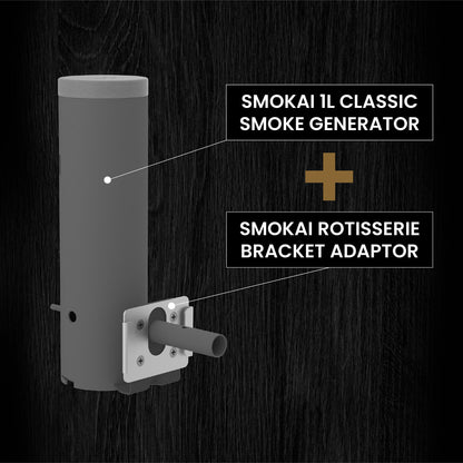 Smokai 1L Classic 'Hooded Grill Rotisserie Bracket' Mounting Kit