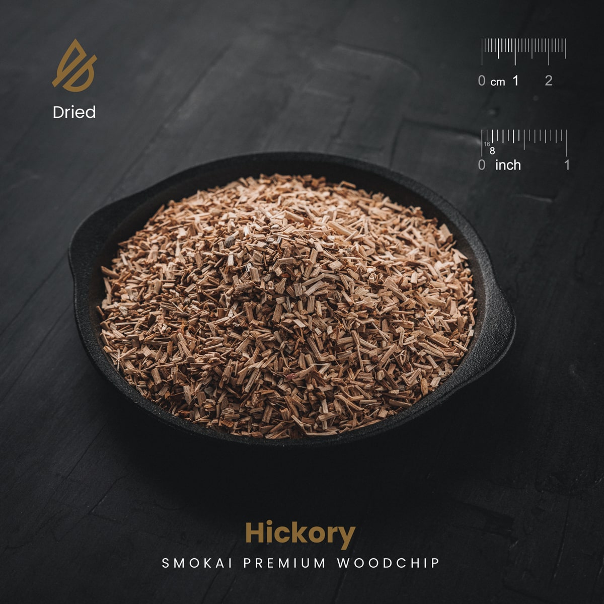 Premium Hickory Wood Chips 6L (366 cu in)