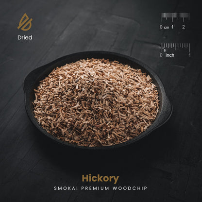Premium Hickory Wood Chips 6L (366 cu in)