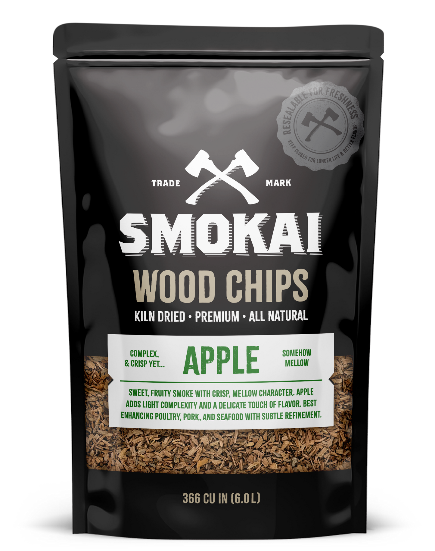 Premium Apple Wood Chips 6L (366 cu in)