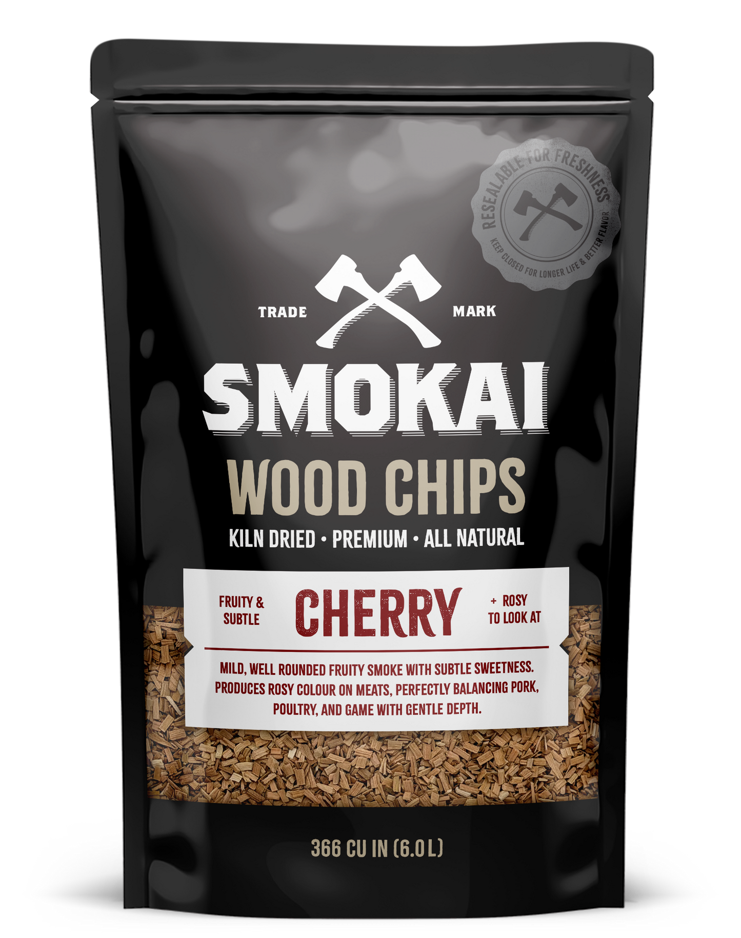 Premium Cherry Wood Chips 6L (366 cu in)