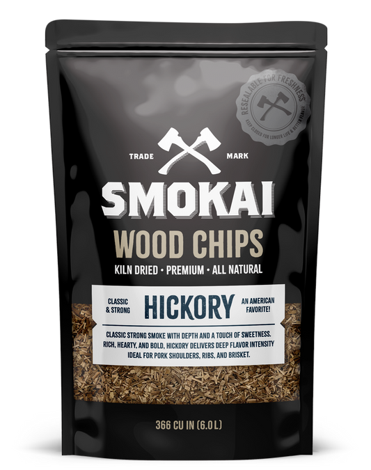 Premium Hickory Wood Chips 6L (366 cu in)