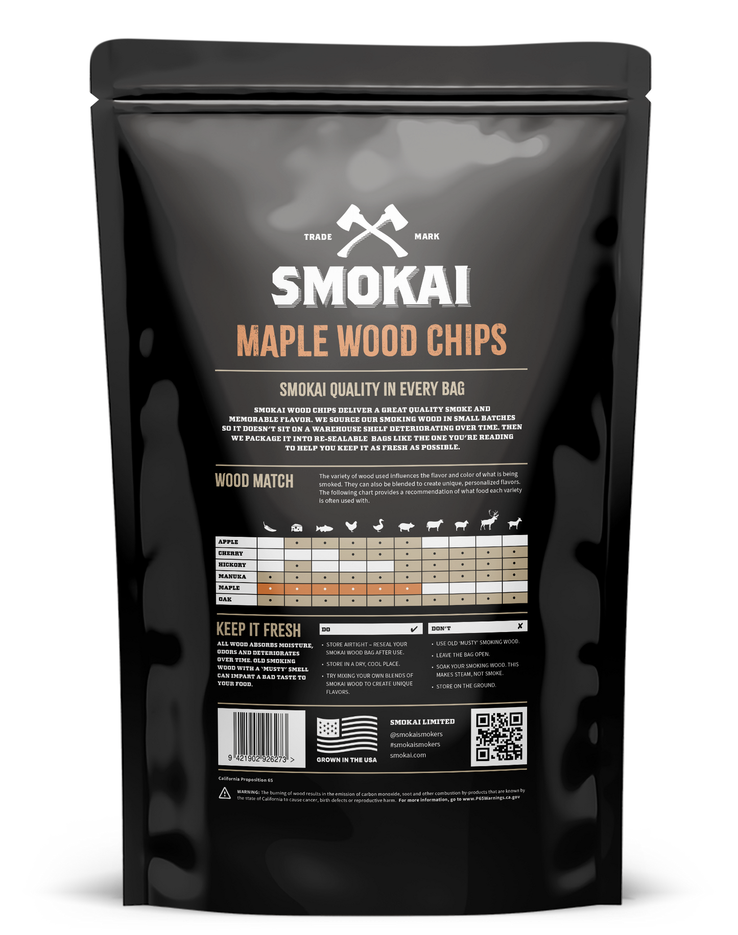 Premium Maple Wood Chips 6L (366 cu in)