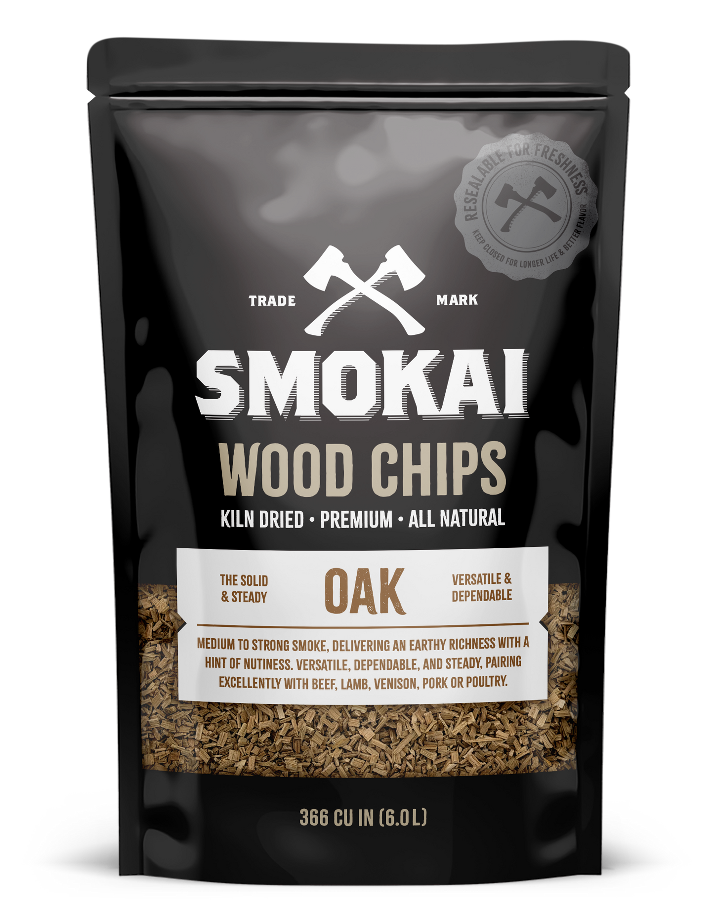 Premium Oak Wood Chips 6L (366 cu in)