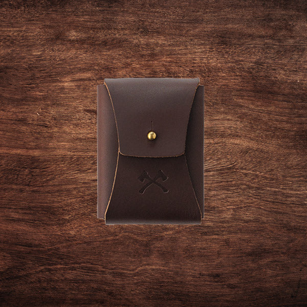 Leather Card Holster - Brown