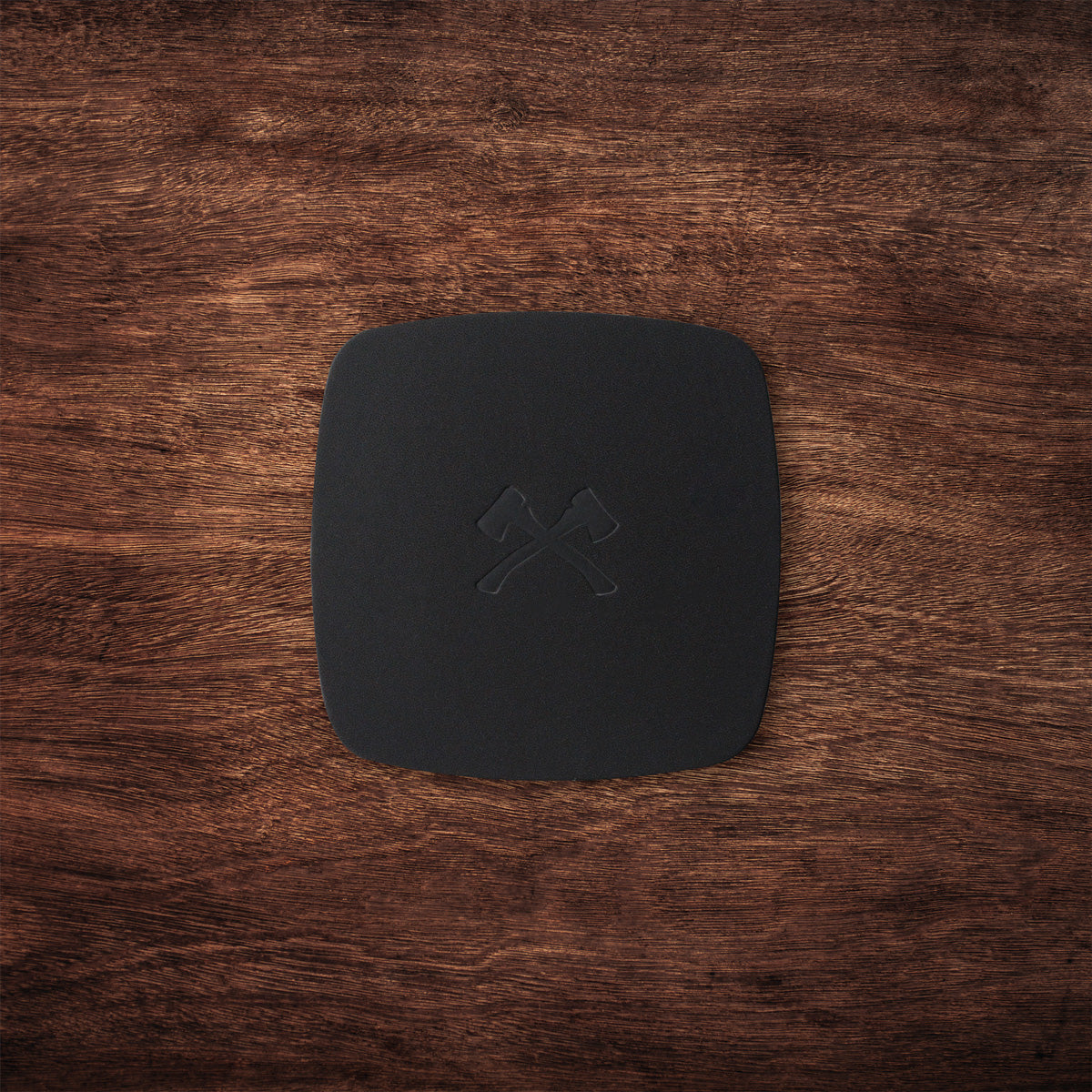 Leather Coaster Set - Black