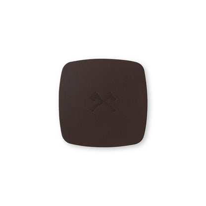 Leather Coaster Set - Brown