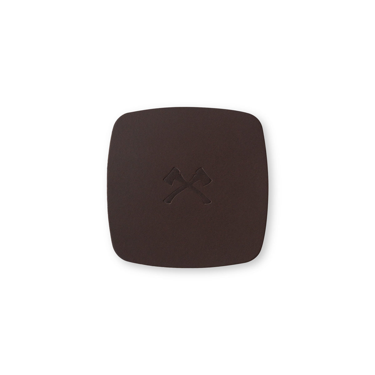 Leather Coaster Set - Brown
