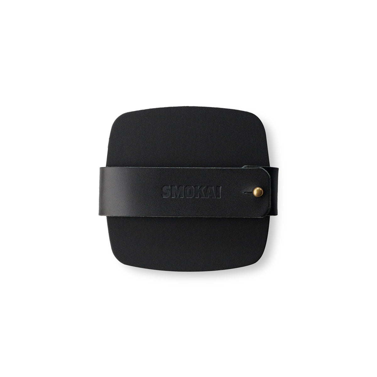 Leather Coaster Set - Black