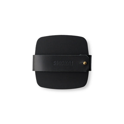 Leather Coaster Set - Black
