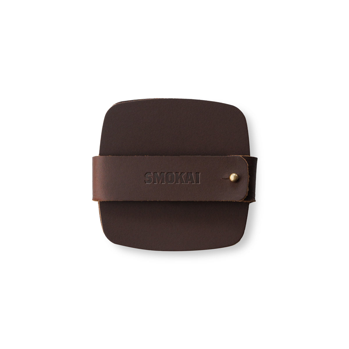Leather Coaster Set - Brown