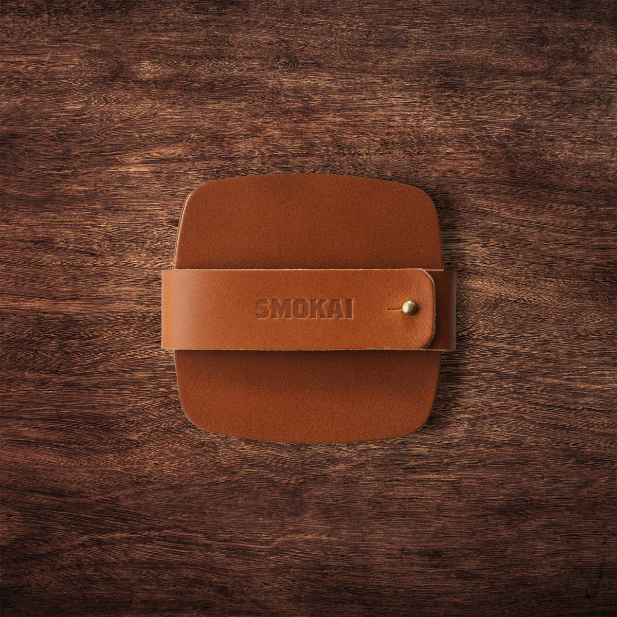 Leather Coaster Set - Tan