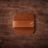 Leather Coaster Set - Tan