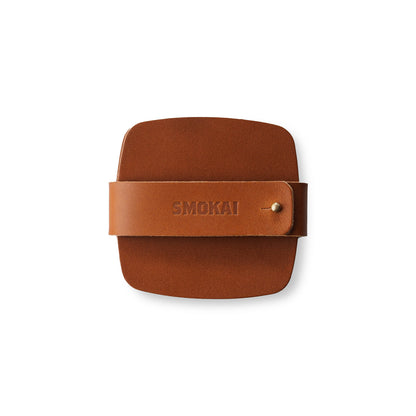 Leather Coaster Set - Tan