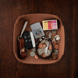 Leather Dump Tray - Tan