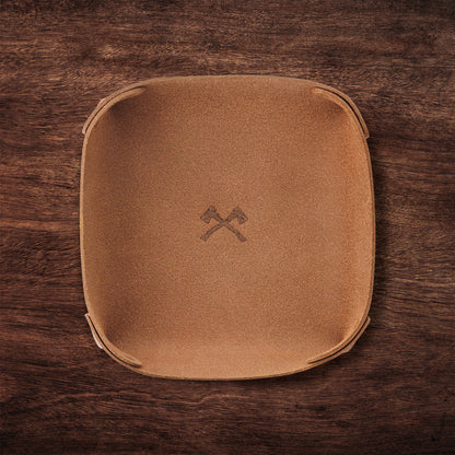 Leather Dump Tray - Tan